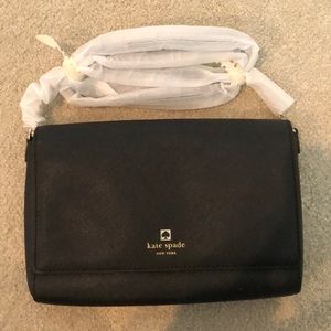 Kate Spade Black Leather Crossbody Purse